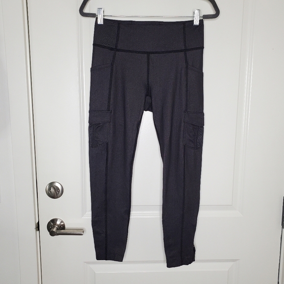 Lululemon Black Scenic Route High Rise Luon 25" Tight Leggings - Picture 6 of 13
